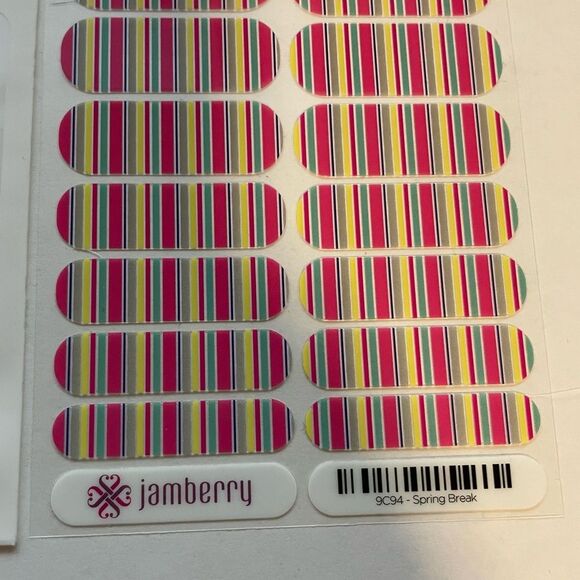 Jamberry Spring Break Full Sheet Nail Wraps 9C94 - Picture 8 of 13